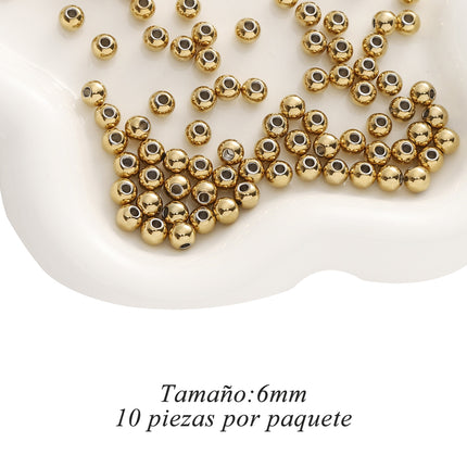 Cuentas De Acero Inoxidable Sólidas Para Collares Y Pulseras DIY