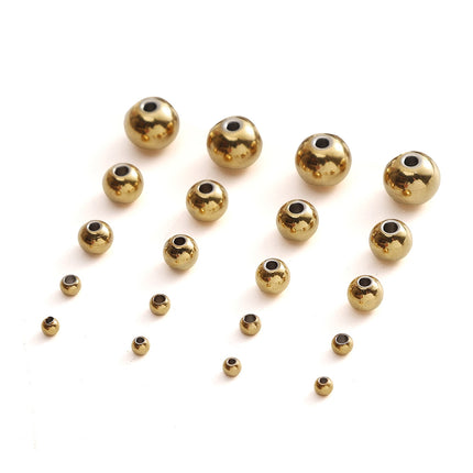 Cuentas De Acero Inoxidable Sólidas Para Collares Y Pulseras DIY