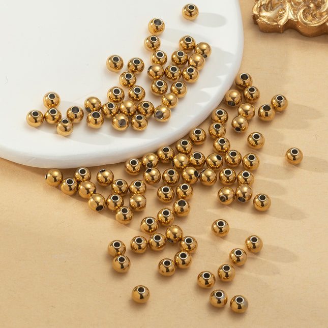 Cuentas De Acero Inoxidable Sólidas Para Collares Y Pulseras DIY