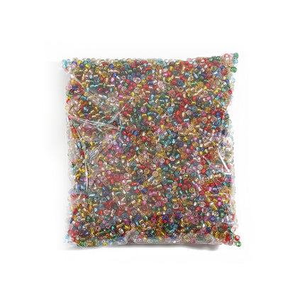 Cuentas De Vidrio Transparentes 4mm Mixtas Para DIY Collares y Pulseras