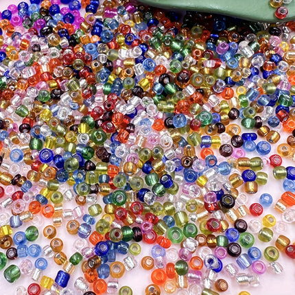 Cuentas De Vidrio Transparentes 4mm Mixtas Para DIY Collares y Pulseras