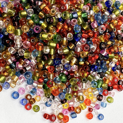 Cuentas De Vidrio Transparentes 4mm Mixtas Para DIY Collares y Pulseras