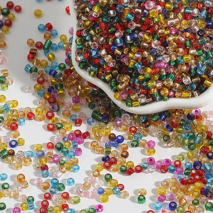 Cuentas De Vidrio Transparentes 4mm Mixtas Para DIY Collares y Pulseras