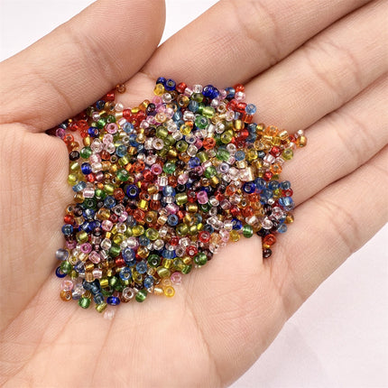 Cuentas De Vidrio Transparentes 4mm Mixtas Para DIY Collares y Pulseras