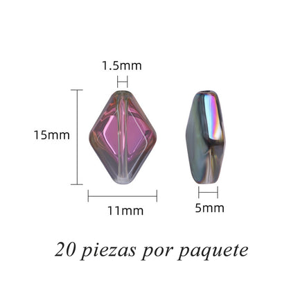 Cuentas De Vidrio Iridiscentes 11mm DIY Collares Y Pulseras
