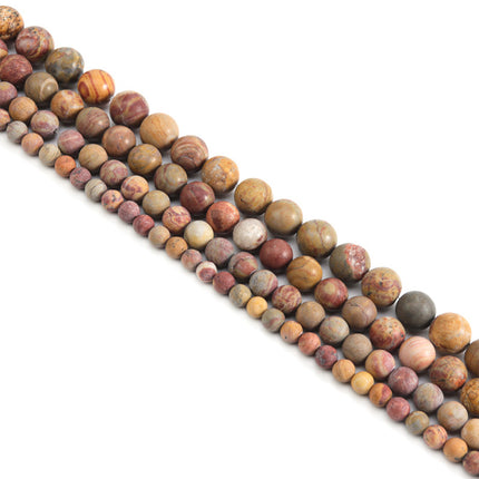 Cuentas De Piedra Natural Mate 6MM DIY Para Collares y Pulseras