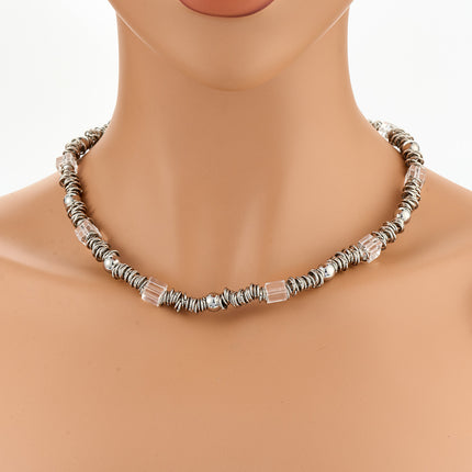 Collar Exagerado De Acero Inoxidable De Elemento De Múltiples Tesoros De Moda