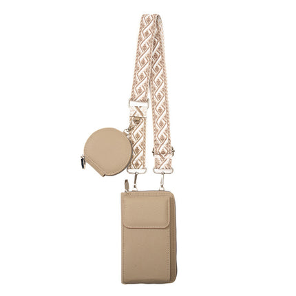Bolso Cruzado Multifuncional Porta Celular Antirobo para Mujer, Con Mini Bolso Para Mujer