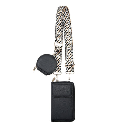 Bolso Cruzado Multifuncional Porta Celular Antirobo para Mujer, Con Mini Bolso Para Mujer