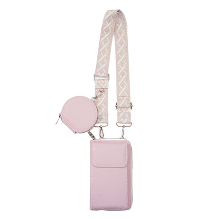 Bolso Cruzado Multifuncional Porta Celular Antirobo para Mujer, Con Mini Bolso Para Mujer