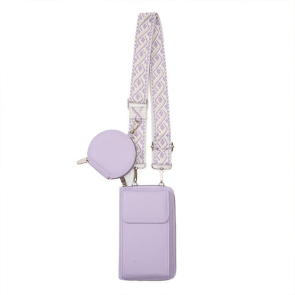 Bolso Cruzado Multifuncional Porta Celular Antirobo para Mujer, Con Mini Bolso Para Mujer
