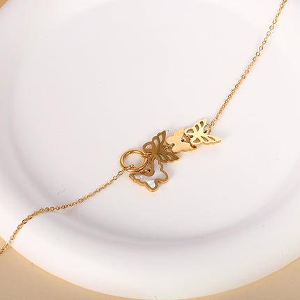 Collar De Mariposa En Varios Estilos Y Cadena Fina, Elegante Y Moderno