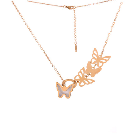 Collar De Mariposa En Varios Estilos Y Cadena Fina, Elegante Y Moderno