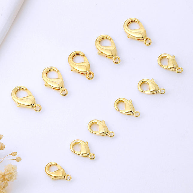 Cierres De Langosta Chapados En Oro 18K En Aleación Para DIY Collar