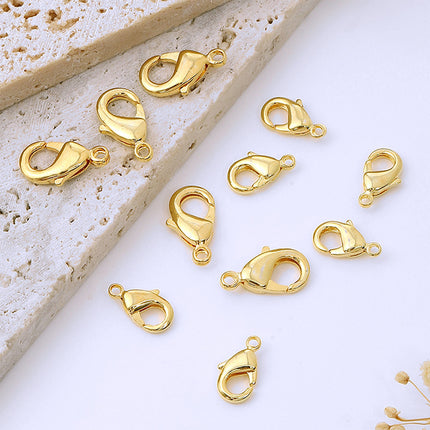 Cierres De Langosta Chapados En Oro 18K En Aleación Para DIY Collar