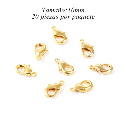 Cierres De Langosta Chapados En Oro 18K En Aleación Para DIY Collar