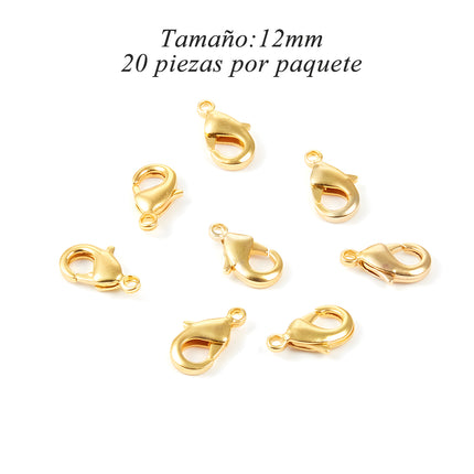 Cierres De Langosta Chapados En Oro 18K En Aleación Para DIY Collar
