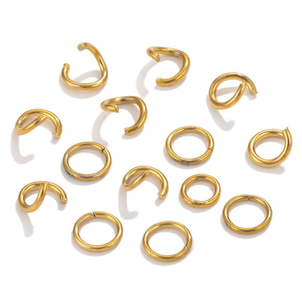 Acero Inoxidable 304 Ronda Anillos De Salto Abiertos, 100 Pieza