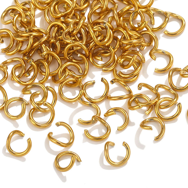 Acero Inoxidable 304 Ronda Anillos De Salto Abiertos, 100 Pieza