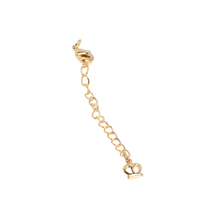 10pcs Cierres De Langosta Con Cadena De Extensión 5cm Para Collar y Pulsera