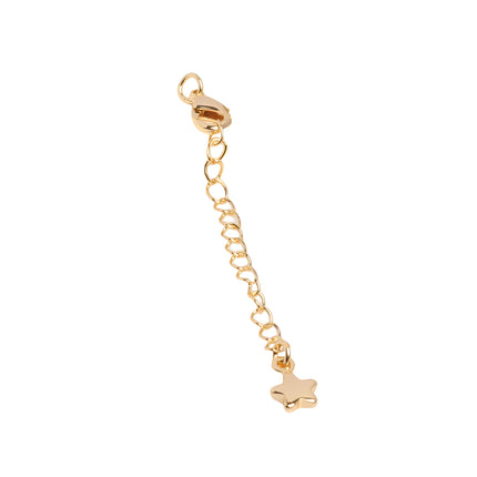 10pcs Cierres De Langosta Con Cadena De Extensión 5cm Para Collar y Pulsera