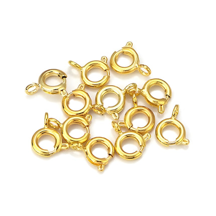 Cierres Ronda De Cobre Para Collar Y Pulsera, 6mm/7mm, 10 Piezas