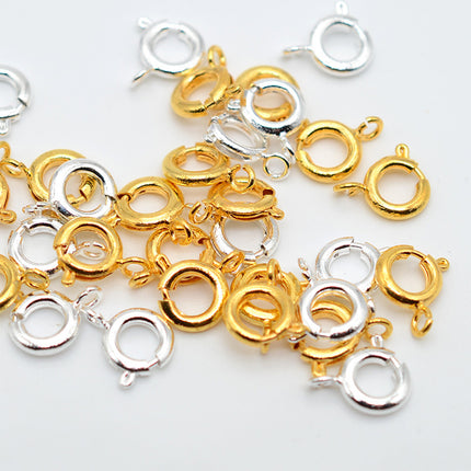Cierres Ronda De Cobre Para Collar Y Pulsera, 6mm/7mm, 10 Piezas
