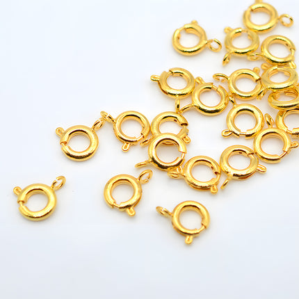 Cierres Ronda De Cobre Para Collar Y Pulsera, 6mm/7mm, 10 Piezas