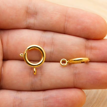 Cierres Ronda De Cobre Para Collar Y Pulsera, 6mm/7mm, 10 Piezas