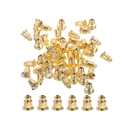 Tapones De Silicona Dorados Y Plateados Para Pendientes, Paquete De 10