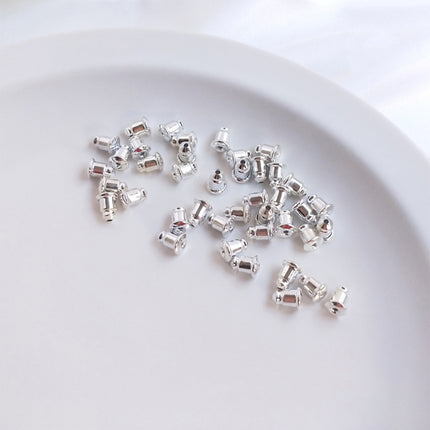 Tapones De Silicona Dorados Y Plateados Para Pendientes, Paquete De 10