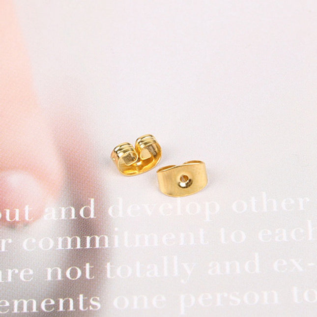 20 Paquete Tapones Metálicos De Mariposa Para Pendientes, 4x5mm