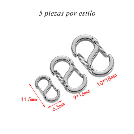 5 Piezas Cierres S De Acero Inoxidable Para Collares Y Pulseras