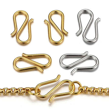 Cierres S De Acero Inoxidable Para Collares Y Pulseras, 20 Uds, DIY