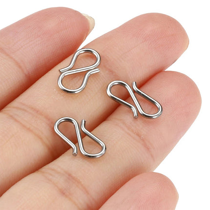 Cierres S De Acero Inoxidable Para Collares Y Pulseras, 20 Uds, DIY