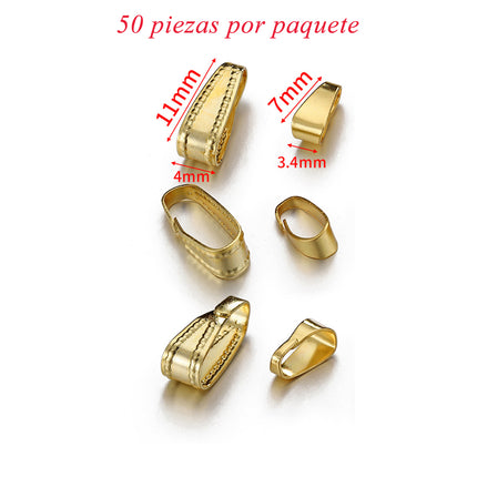 50 Uds Hebilla De Semilla De Melón Acero Inoxidable Accesorios De Joyería