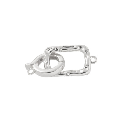Cuadrado Oval Hebilla De Joyería Circón Chapado En Oro Accesorios De Joyería