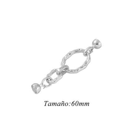 Cuadrado Oval Hebilla De Joyería Circón Chapado En Oro Accesorios De Joyería