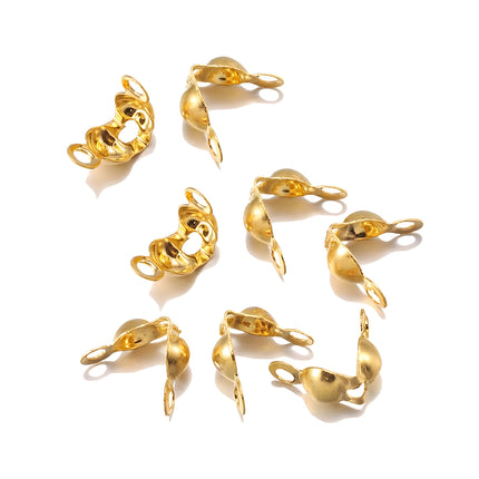 100 Uds Hebilla De Joyería De Acero Inoxidable Chapados En Oro Color Sólido