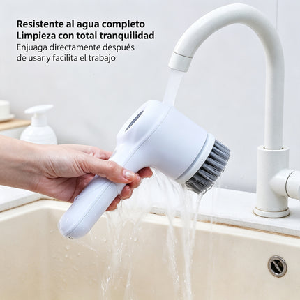 Cepillo Eléctrico de Limpieza Multifuncional Cocina Baño Impermeable