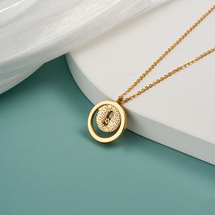 Collar De Lujo Enchapado En 18K Con Colgante Geométrico Y Circonitas
