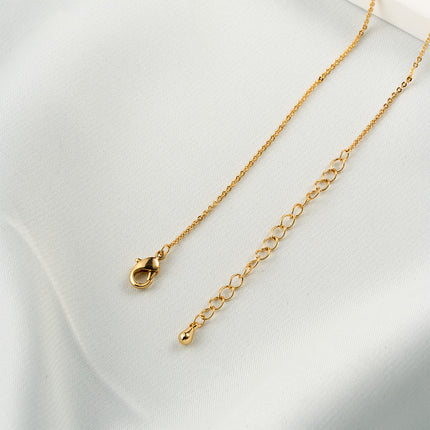 Collar Oro De 14K Con Colgantes De Corazón De Circonita Y Mariposa