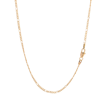 Collar Chapado En Oro 14K Simple De Clavícula Con Eslabones Redondos