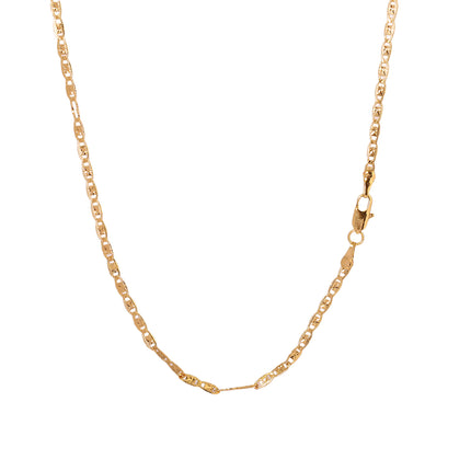 Collar Geométrico Cadena De Clavícula Chapado En Oro 14K Diseño Moderno