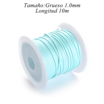 Hilo Encerado De 1.0mm Para Manualidades, 10m, Pulseras Y Collares DIY