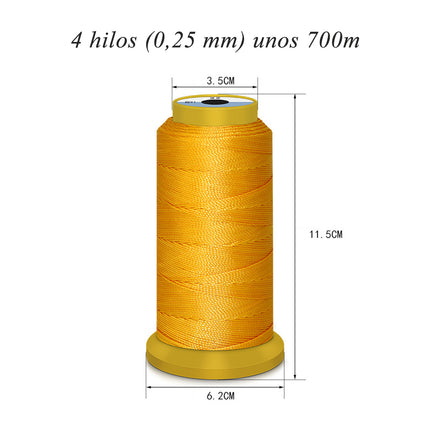 Hilo De Poliéster De 0.25mm Para Colgantes Y DIY, Tejido Y Bisutería