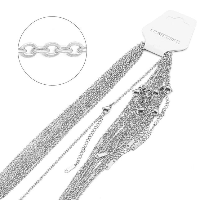 Cadenas De Acero Inoxidable Para DIY, 10 Piezas, Estilo Cruz