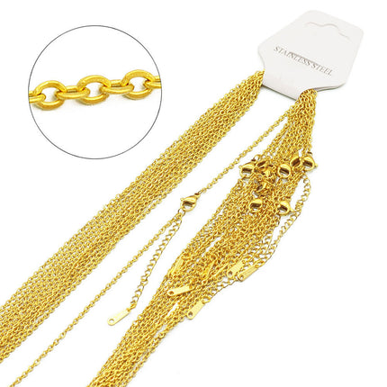 Cadenas De Acero Inoxidable Para DIY, 10 Piezas, Estilo Cruz