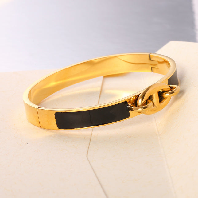 Pulsera Brazalete De Acero Inoxidable Con Un Forma De Nariz De Cerdo