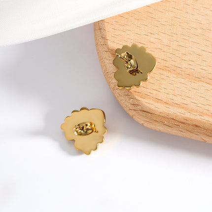 Aretes Broqueles De Acero Inoxidable Con Perla Blanca En Forma De Corazón